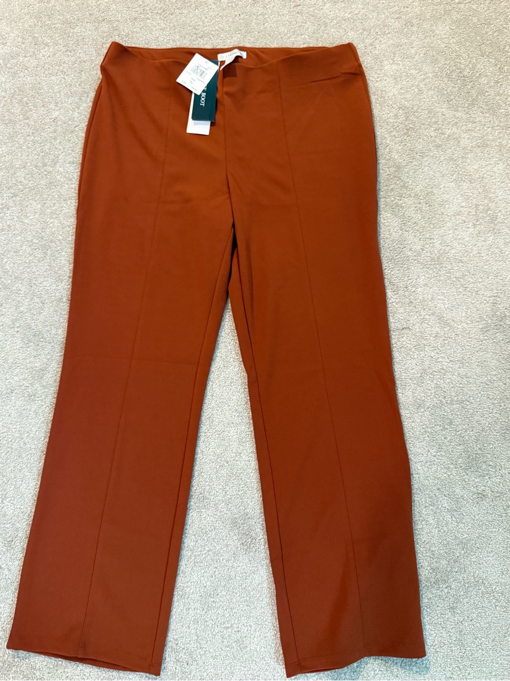 retrology Boot Cut Rust Pants PXL NWT